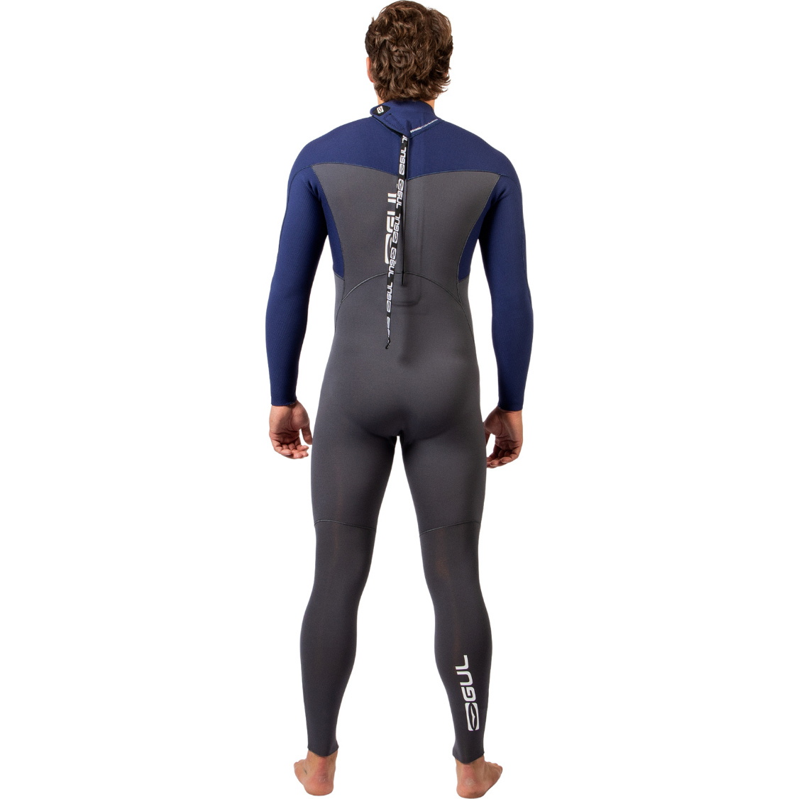 2026 Gul Mens Yulex Flexor 4/3mm Back Zip Wetsuit FX1217 - Black / Blue